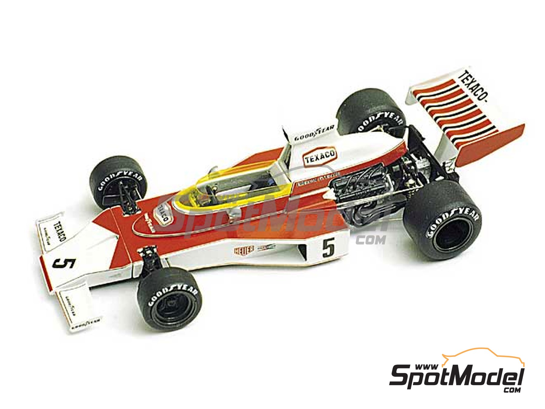 McLaren Ford M23 McLaren Racing Limited Team sponsored by Texaco -  Brazilian Formula 1 Grand Prix 1974. Marking / livery in 1/43 scale  manufactured by